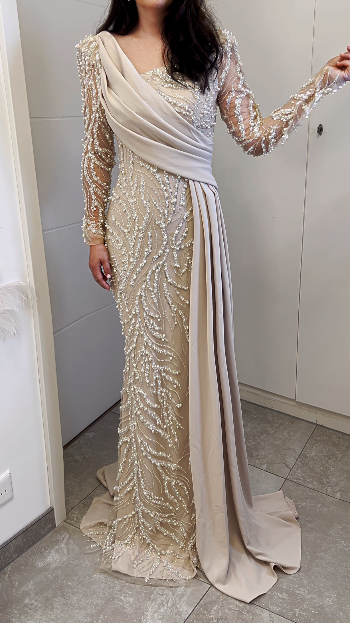 Faralya Dress Beige